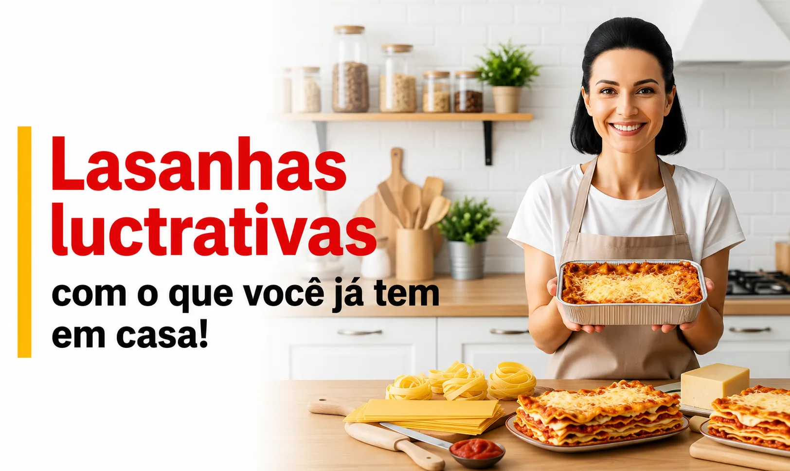 Lasanhas caseiras feitas com amor