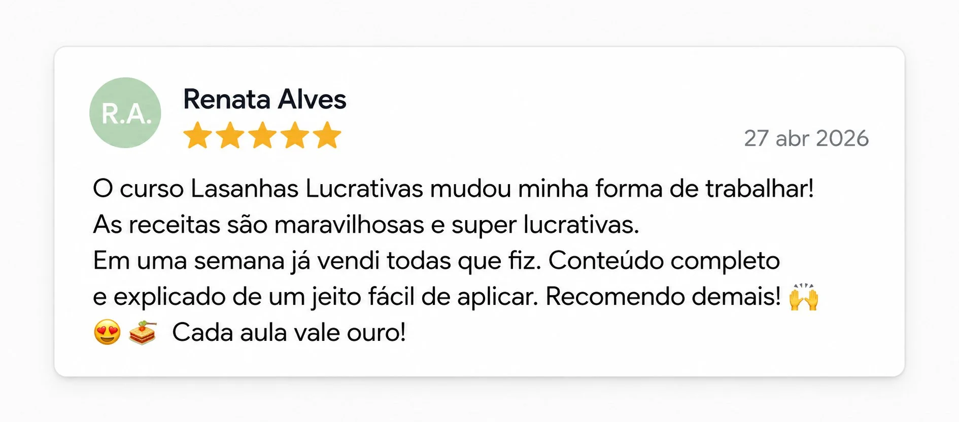 Fabiana M. — Postei no WhatsApp e já vendi tudo! Já valeu cada centavo.